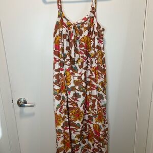 Cleobella White and Brown Dress